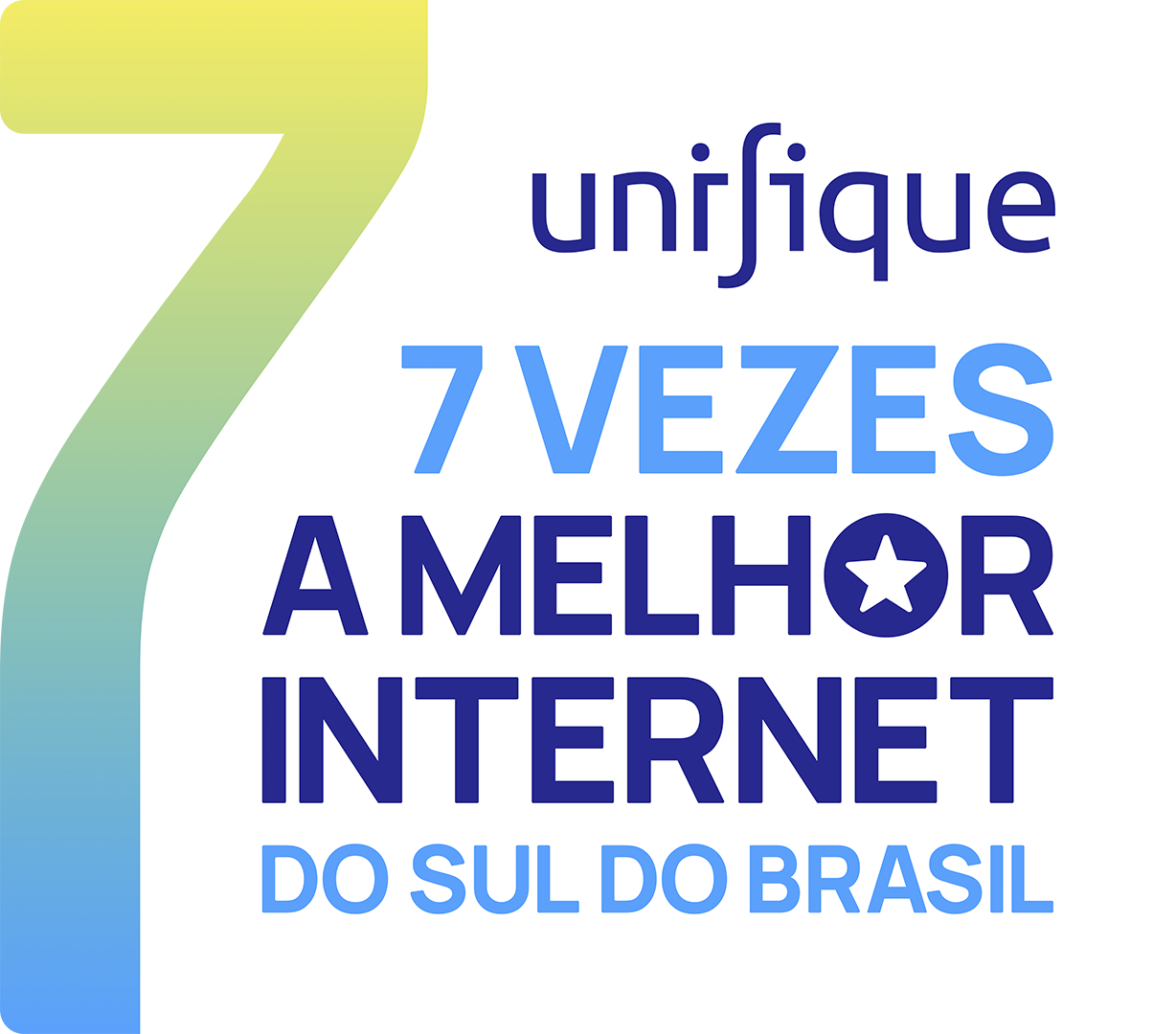 Selo de reconhecimento da Unifique em 2025